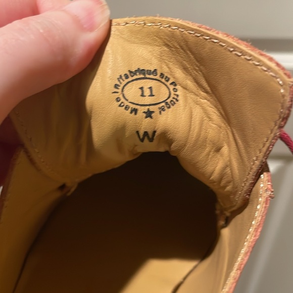 John Fluevog Tudor Prysten Square Toe Lace Up Dress Shoe Leather Portugal Made - Picture 15 of 16